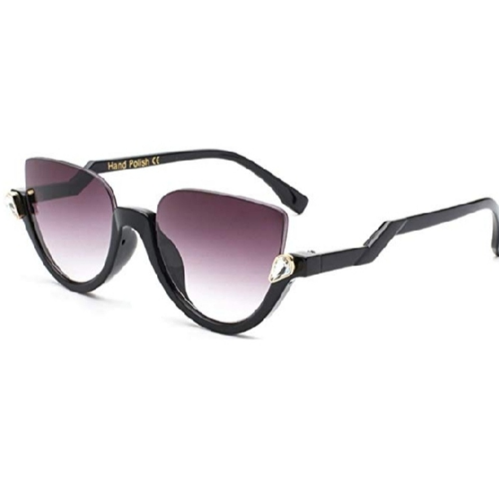 Half Rim Designer Inspired Sunglasses